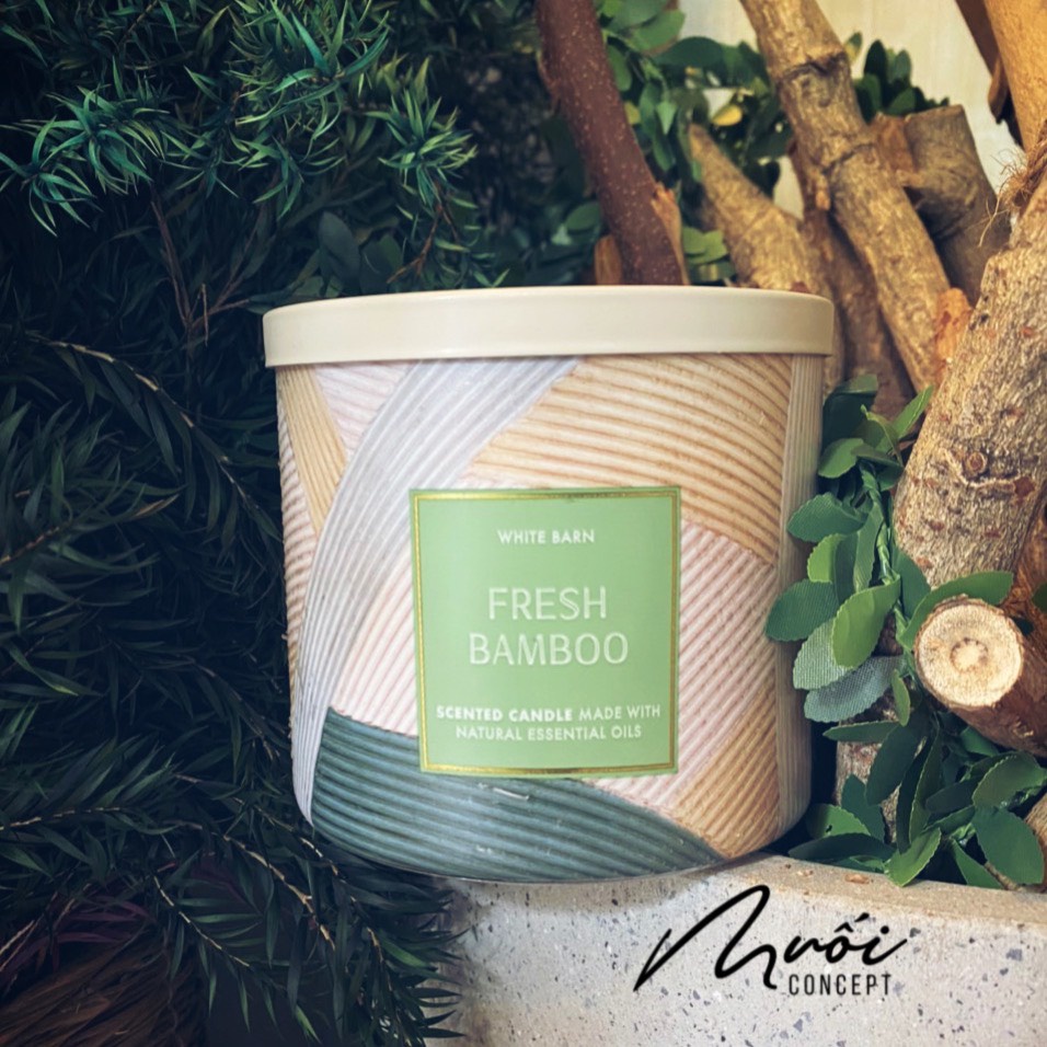 Nến thơm USA tông Thảo mộc - Fresh Bamboo, Sea salt Balsam, Mint leaf, Tree farm, Eucalyptus Rain