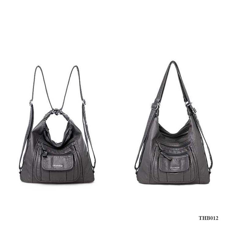 Túi da nữ, Túi đeo vai, đeo chéo kiêm balo, nhiều ngăn, vừa A4, siêu bền, dùng đi làm, đi chơi THB012
