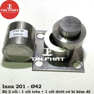 Bản lề cối xoay 360º - Inox 201 Ø42 -Bộ 2 Dùng cho cửa 1 cánh