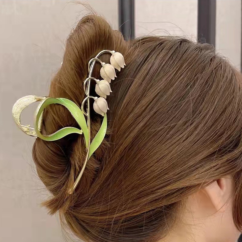 Haimeikang Kẹp Tóc Hình Quả Cherry Bằng Hợp Kim Lúa Mì Ngọt Ngào Thời Trang Hàn Quốc Dành Cho Bạn Gái