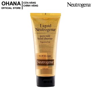 Nước Rửa Mặt Neutrogena Dịu Nhẹ Cho Mọi Loại Da Neutrogena Liquid Pure Mild Facial Cleanser 100ml