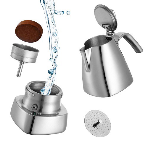 Bình Moka pot Inox 304 Tiamo