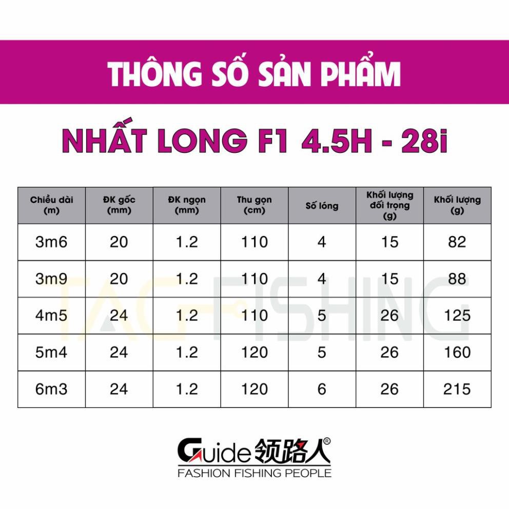 Cần câu tay Nhất Long 4.5H - 28i