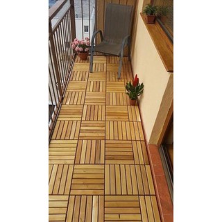 Vỉ Sàn Gỗ 6 nan tự nhiên ngoài trời tiêu chuẩn xuất khẩu - Sàn gỗ tự nhiên vỉ nhựa ngoài trời