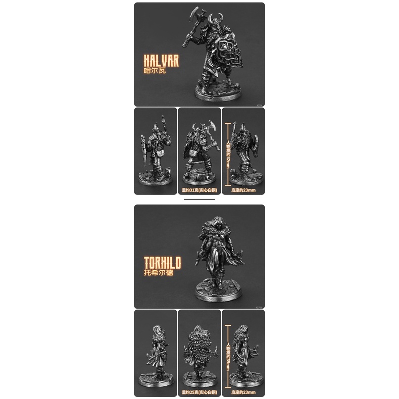 Mô Hình Chiến Binh Viking Cổ Đại Bằng Kim Loại Thủ Công Trang Trí Bàn Trang Sức Cho Bé Trai Hàng Có Sẵn