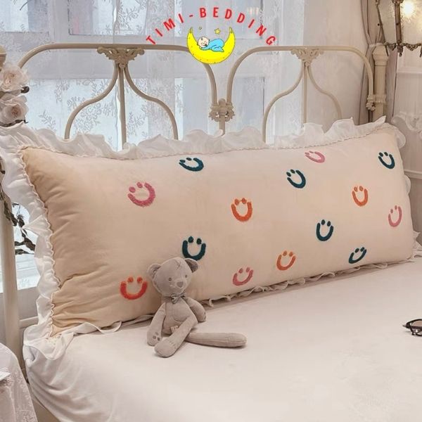 Gối tựa đầu giường nơ bèo cute đáng yêu, màu sắc nhẹ nhàng, trẻ trung - Timibedding