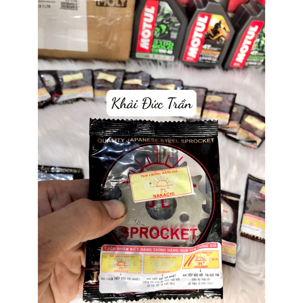 Nhông Mặt Trời JOMTHAI ASAHI 428 Chính Hãng Made in Thailand gắn Winner Sonic Exciter Raider Fi Future, Wave Dream