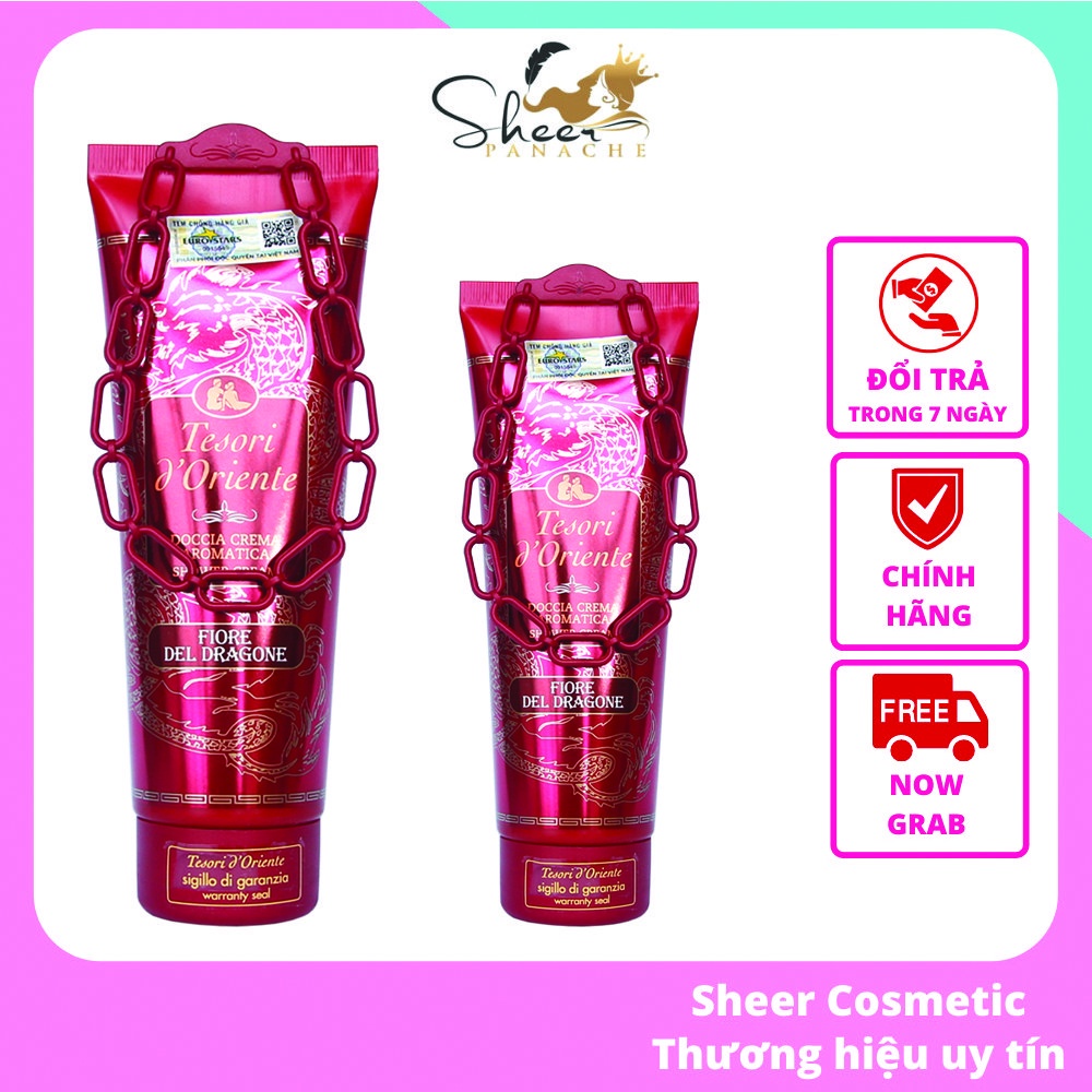 Sữa Tắm Nước Hoa Tesori YÊU THÍCH SỐ 1 Sữa Tắm Xích Rồng Đỏ Thơm Quyến Rũ Hương Tự Nhiên Chính Hãng (Chai 250ml)