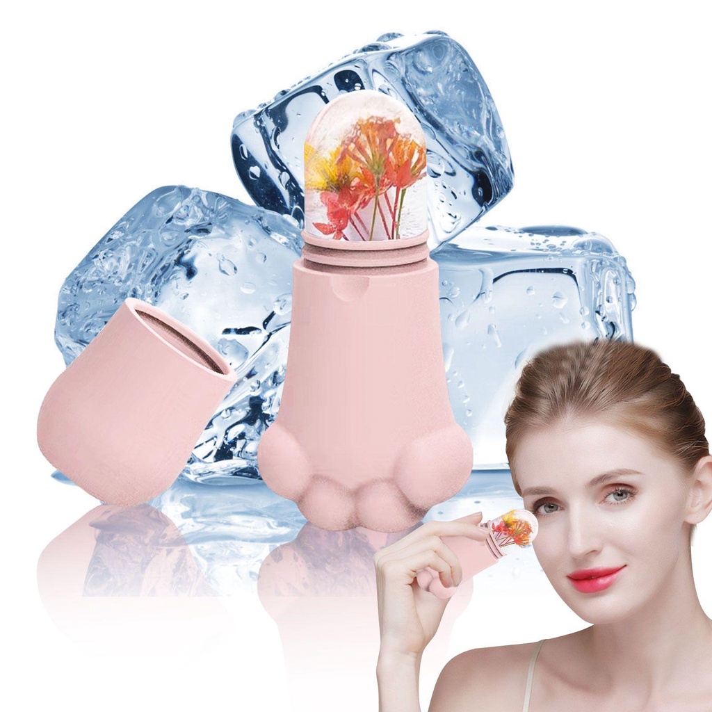 ANEMONE Thanh Lăn Mát Xa Mặt Hình Dấu Chân Mèo Tiện Dụng