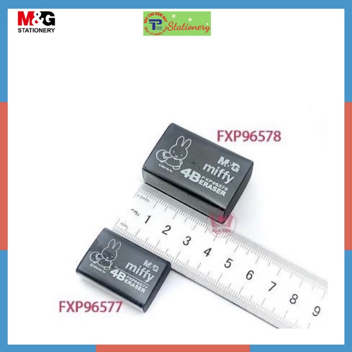 Gôm tẩy đen 4B MG Miffy to và nhỏ 96577, 96578, 963HP; 963HN