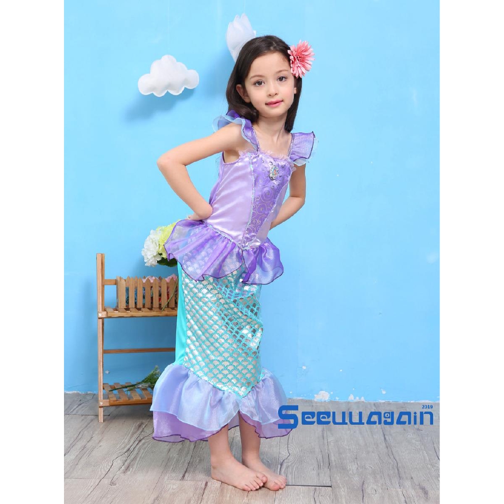 Đầm công chúa đuôi cá đáng yêu cho bé gái
