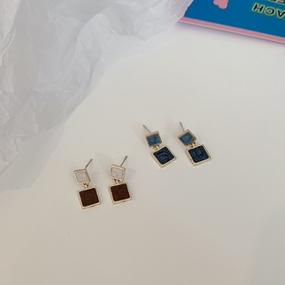 Khuyên Tai Chốt Bạc 925 C498 Kiểu Dáng Đơn Giản Phong Cách Retro Xinh Xắn Dành Cho Phụ Nữ