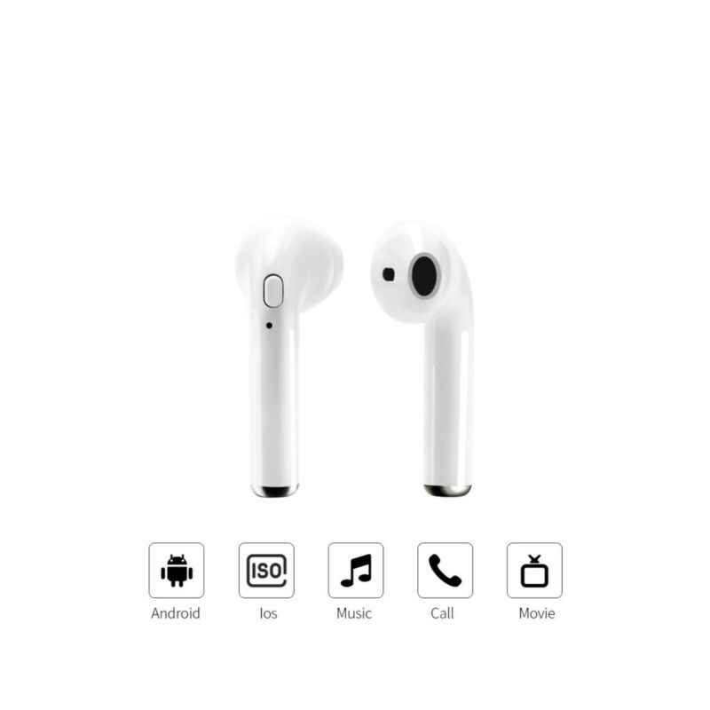 Tai Nghe Bluetooth Không Dây Kèm Mic Cho Iphone 7 8 X Xs Xr Samsung S10e S10 S7 S8 S9