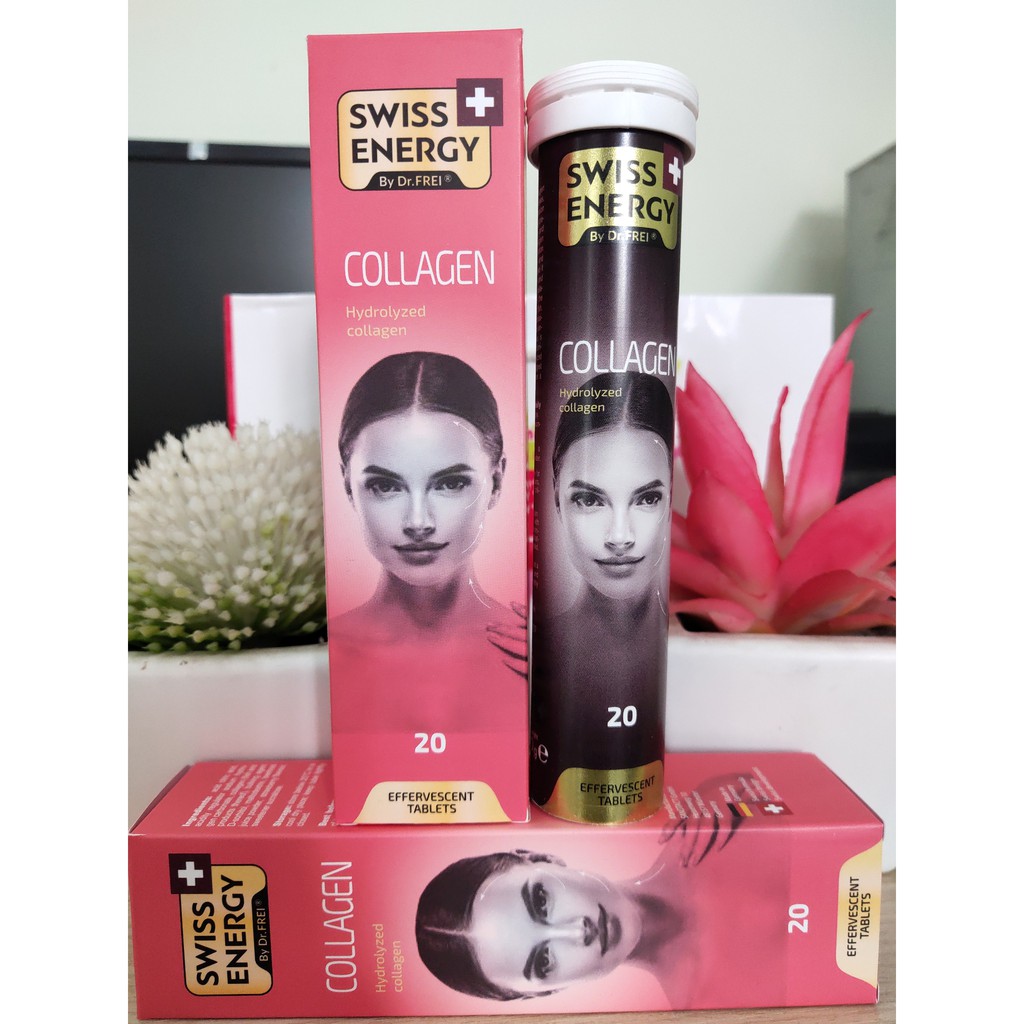 Viên Sủi Collagen Thuần Khết Tự Nhiên Giúp Giảm Nếp Nhăn, Da Luôn Căng Mịn và Tươi Trẻ Swiss Energy Collagen 20 Viên | BigBuy360 - bigbuy360.vn