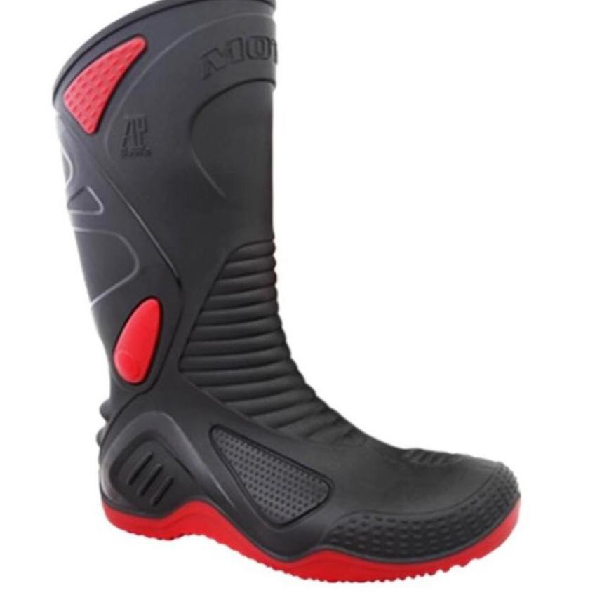 Giày Bốt Màu Đỏ Đen Cá Tính Cho Moto 2 - Ap Moto 2 Boots - Ap Moto 2 39-45