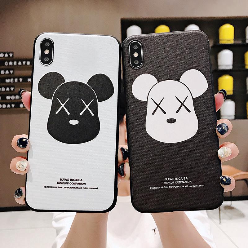 Casing iphone xr 6 6s 7 8 plus x xs max case cute cartoon beer soft tpu cover