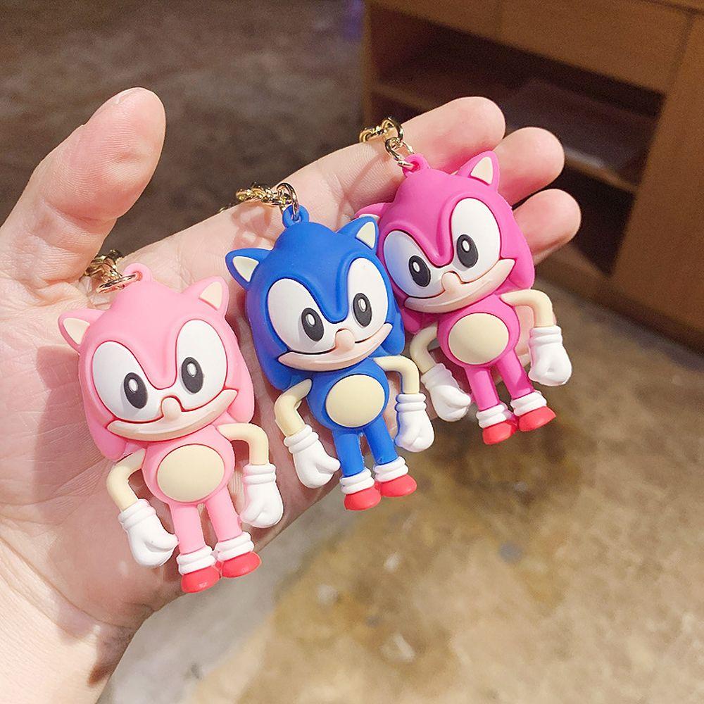 DARNELL Móc Khóa Hình Búp Bê Sonic Hoạt Hình Dễ Thương
