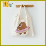 Túi tote vải Canvas đựng đồ canvas đeo chéo phong cách Hàn Quốc siêu dễ thương