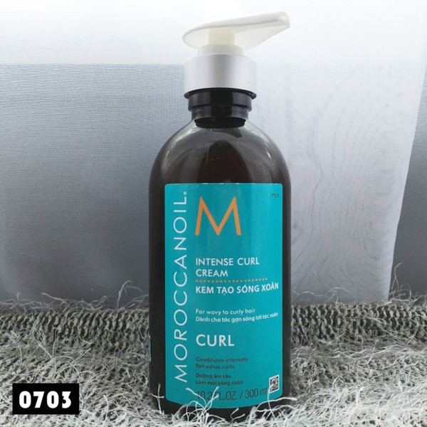 Chính hãng  Kem tạo kiểu sóng xoăn Moroccanoil Curl Cream Intense 300ml ( New 2022 )