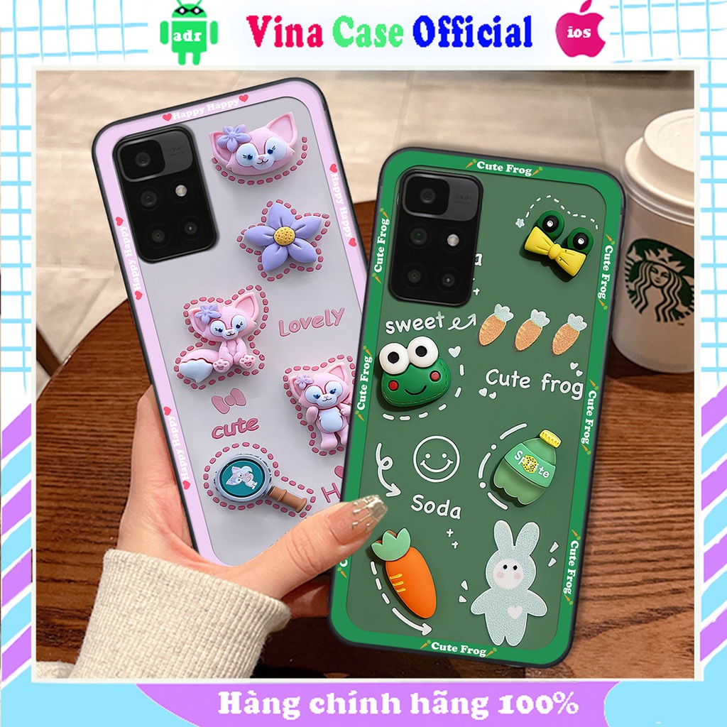 Ốp Xiaomi Redmi 10 in hình hoạt hình cute, dễ thương , đáng yêu
