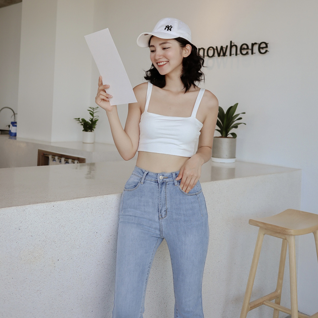 Áo 2 Dây Nữ Co Giãn, Thấm Hút Mồ Hôi, Nhiều Màu, Áo Crotop Phong Cách Vừa Đi Chơi Vừa Đi Tập - Choose Me