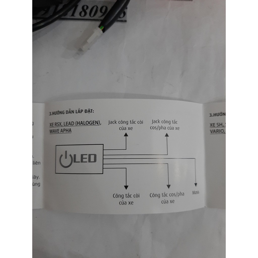 Bộ tắt đèn passing SH 2020,2021  Airblade 2020 2021, Lead, Winner X, Vario wave anpha 110 rsx 110 sh mode 2020