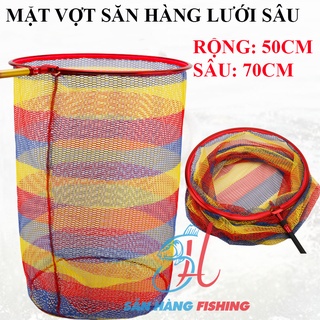 Vợt săn hàng câu cá, mặt vợt lưới sâu, câu đài, đơn