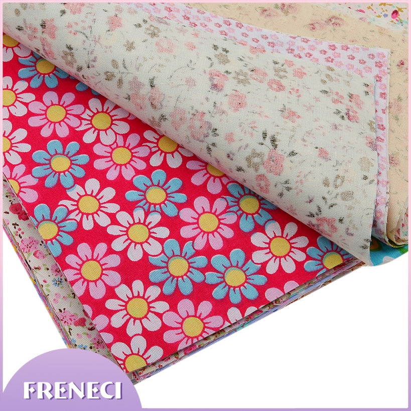 Bộ 30 Tấm Vải Cotton In Hoa Dùng May Túi Xách Búp Bê