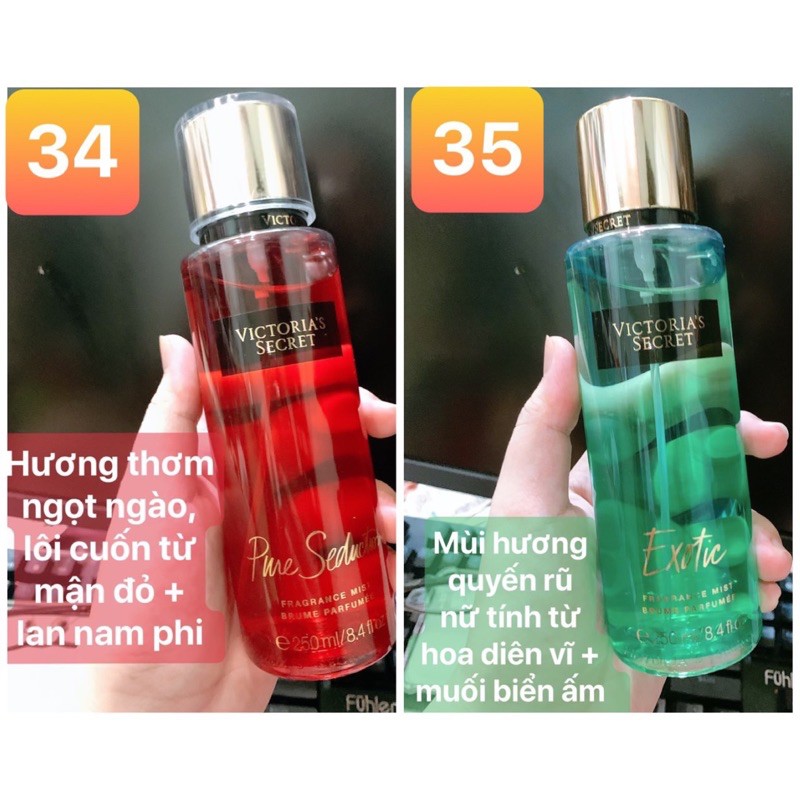 [Mã 157FMCGSALE giảm 7% đơn 500K] Xịt Body Mist Thơm Toàn Thân Victoria Secret - 250ml