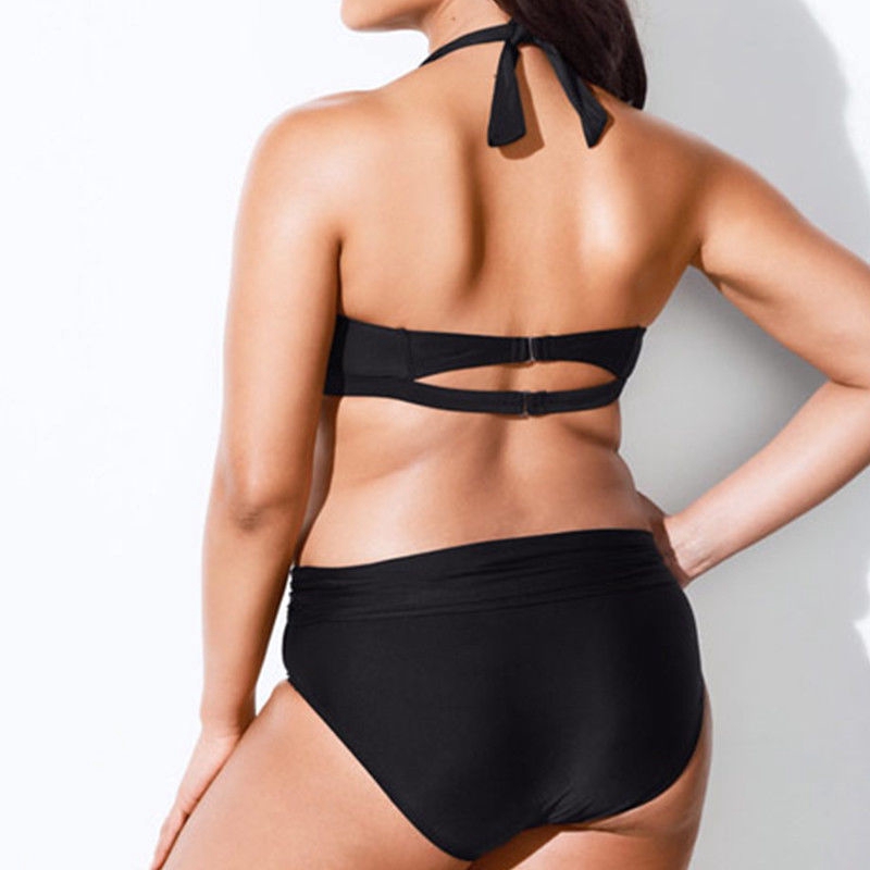 Bộ đồ bơi hai món họa tiết chấm bi gợi cảm có size lớn