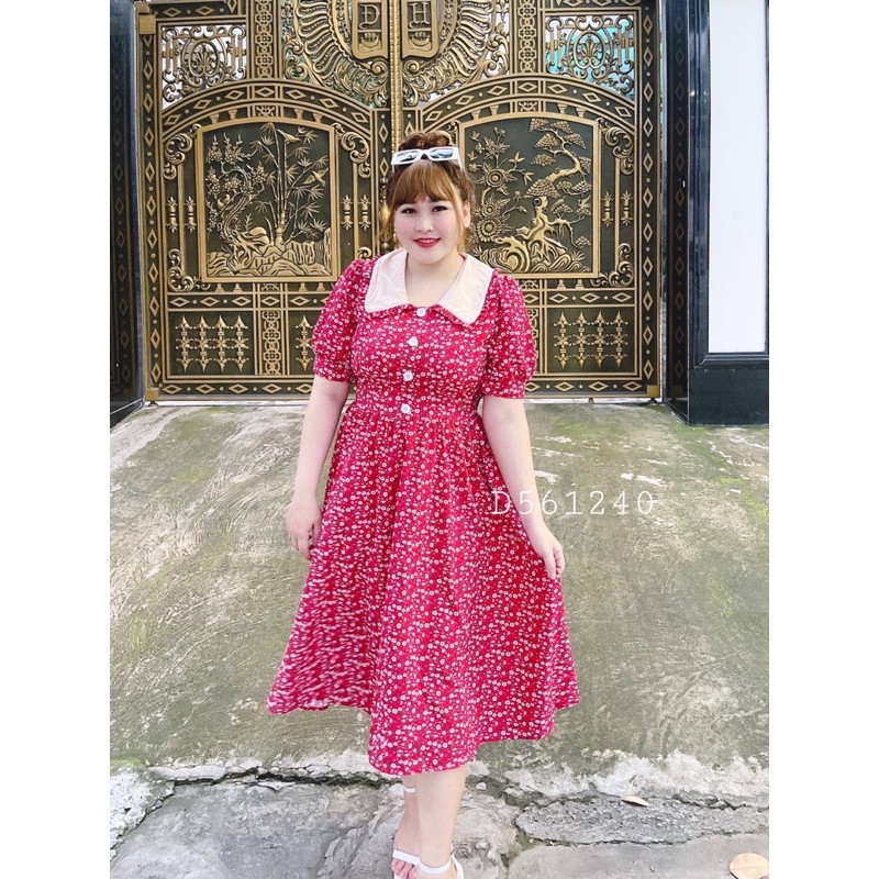 #BIGSIZE ĐẦM HOA CỔ BÈO TIỂU THƯ | BigBuy360 - bigbuy360.vn