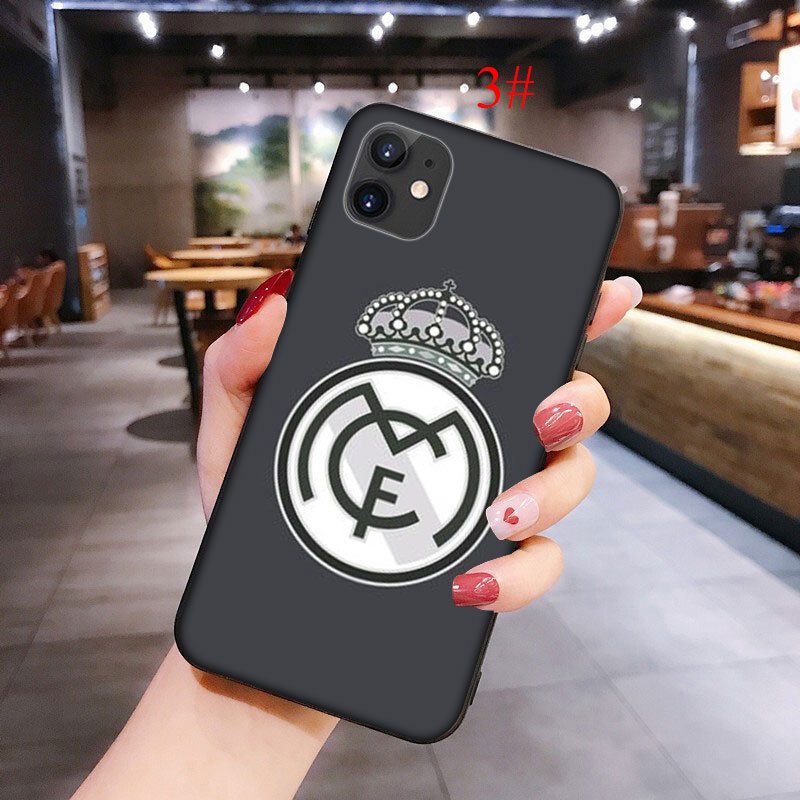 Ốp Lưng Mềm In Logo Real Madrid Fc Cho Iphone 11 Pro Max Se 2020