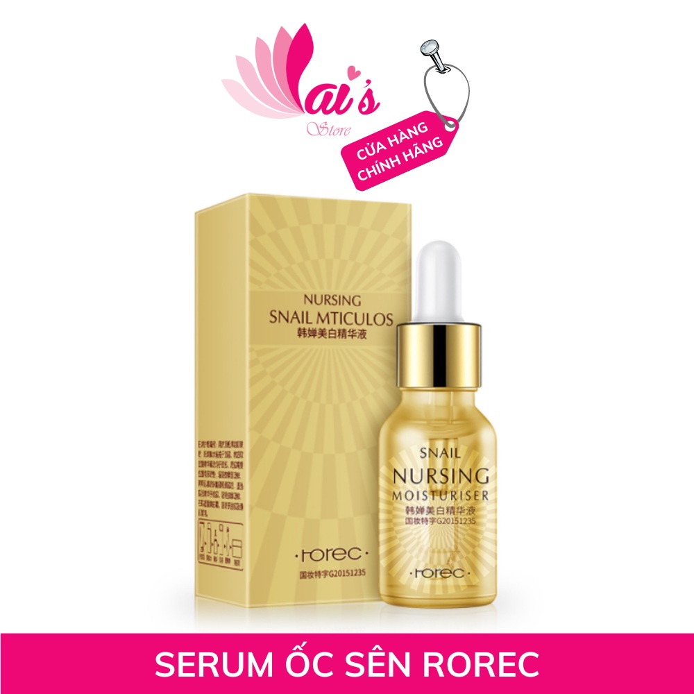 Serum ốc Sên Rorec Dưỡng Ẩm, Tàn Nhang, Làm Trắng, Loại Bỏ Các Hắc Tố Dưới Cách Tay, Cổ, Chân, Mông, Nách, Toàn Thân