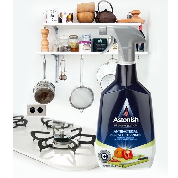 Dung dịch vệ sinh bếp Astonish làm sạch bề mặt tủ bếp bàn ăn dụng cụ bếp C6700