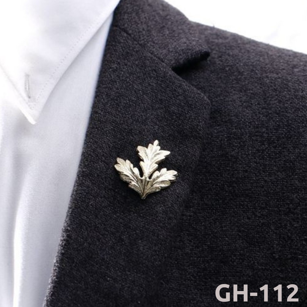 Ghim Cài Áo Vest Nam thời trang hình chiếc lá, Lapel Pin Vest GH-112 {Phụ Kiện Vest Nam – AdamZone}