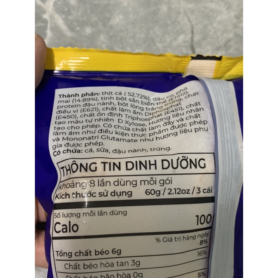 Đậu hủ cá phômai EB gói 500g  Hàng xuất xứ Malaysia