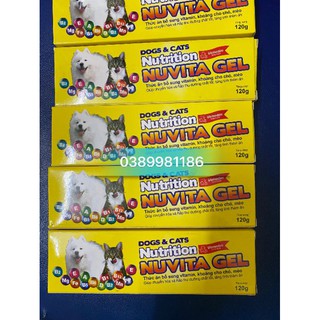 Gel dinh dưỡng Thức ăn bổ sung vitamin khoáng cho chó mèo Nuvita