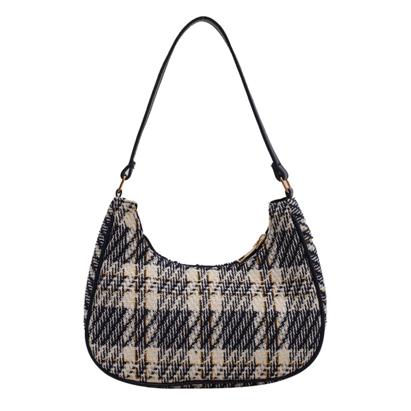 Túi Xách Tay Đeo Vai Có Khóa Kéo Phong Cách Retro