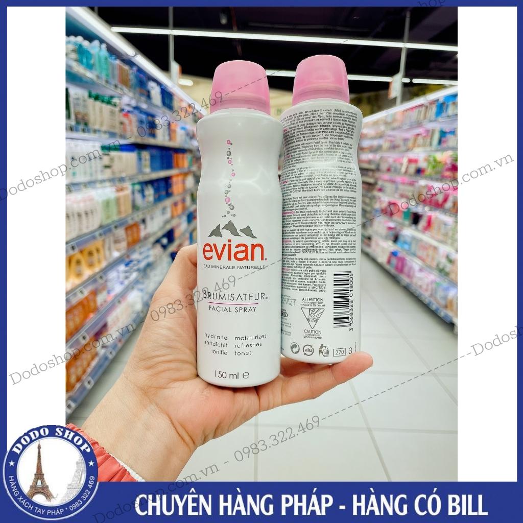 Xịt khoáng Evian 400ml - Hàng Pháp, dưỡng ẩm, chăm sóc da toàn diện_Dodoshop.com.vn