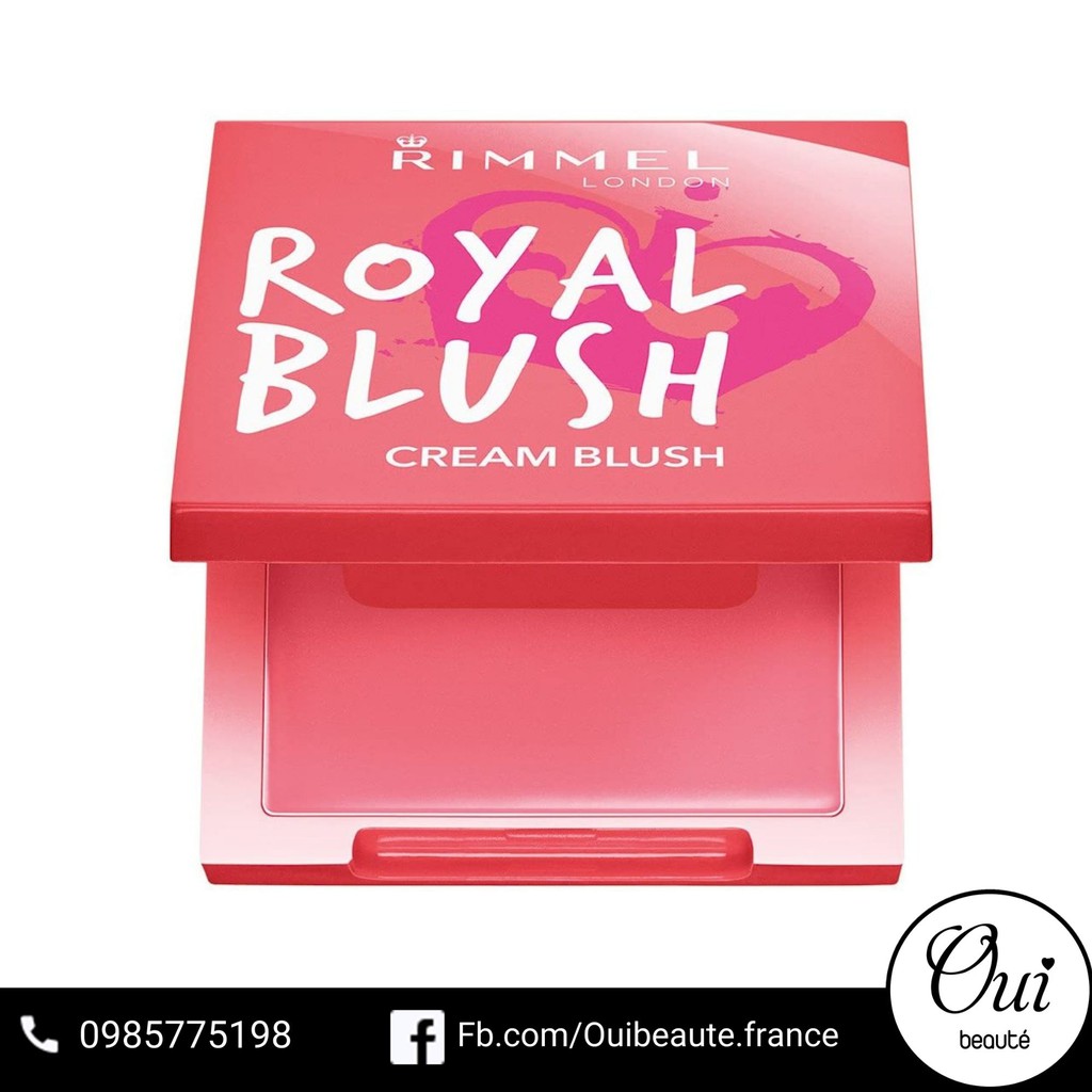 Phấn má Rimmel Royal Blush màu 002 hồng baby Ouibeaute