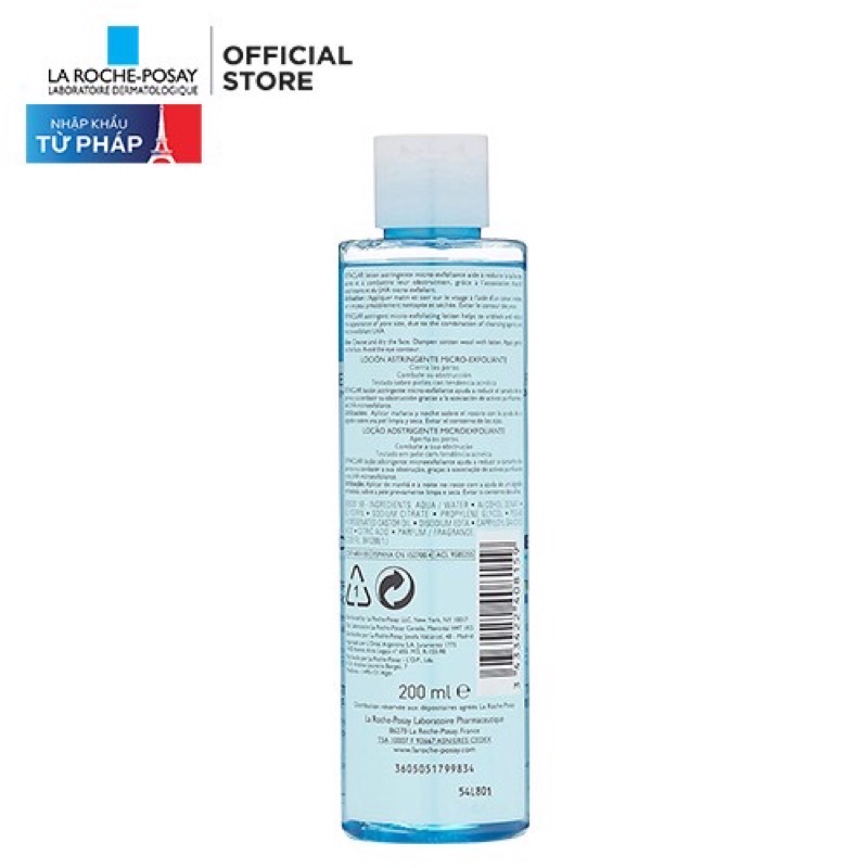 HÀNG CÔNG TY) Nước Hoa Hồng Toner Giúp Se Khít Lỗ Chân Lông Sạch Sâu Cho Da Dầu Mụn La Roche Posay Effaclar Astringent | BigBuy360 - bigbuy360.vn