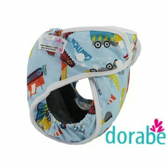 Bộ bỉm vải Dorabe size M đa năng cho bé 3-16 ký gồm vỏ + lót