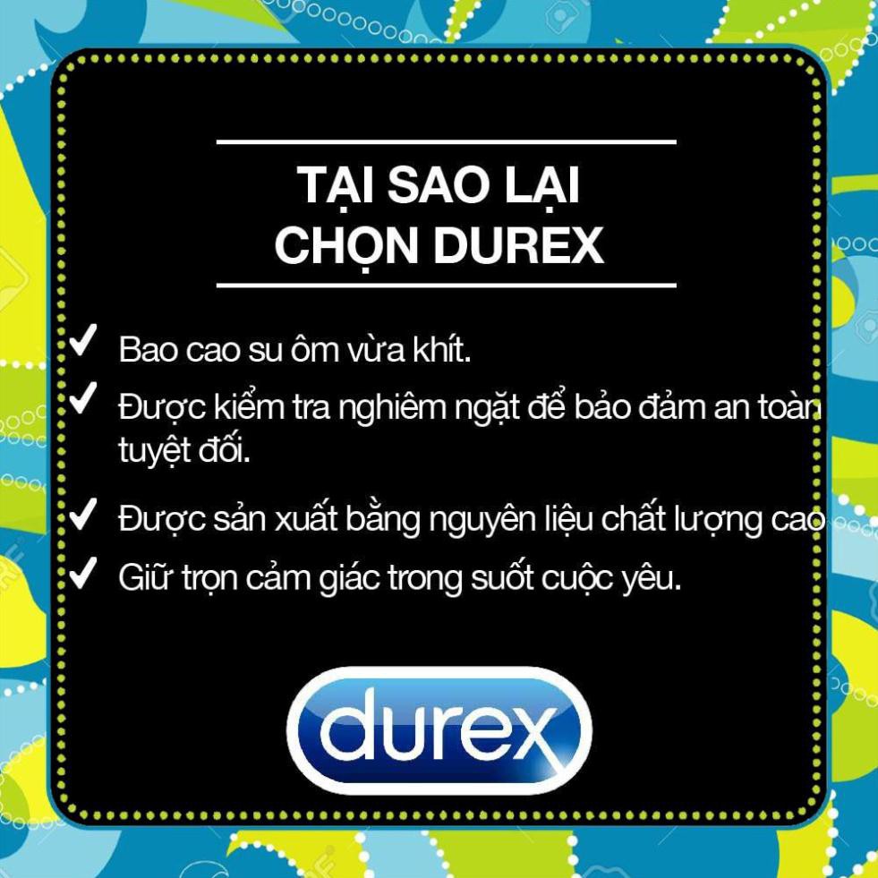 [FreeShip - 300k] Bao cao su Durex Real Feel 3 bao