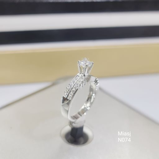 Nhẫn nữ bạc Ý S925 MiASJ N074 nạm đá cao cấp, sang trọng, lung linh