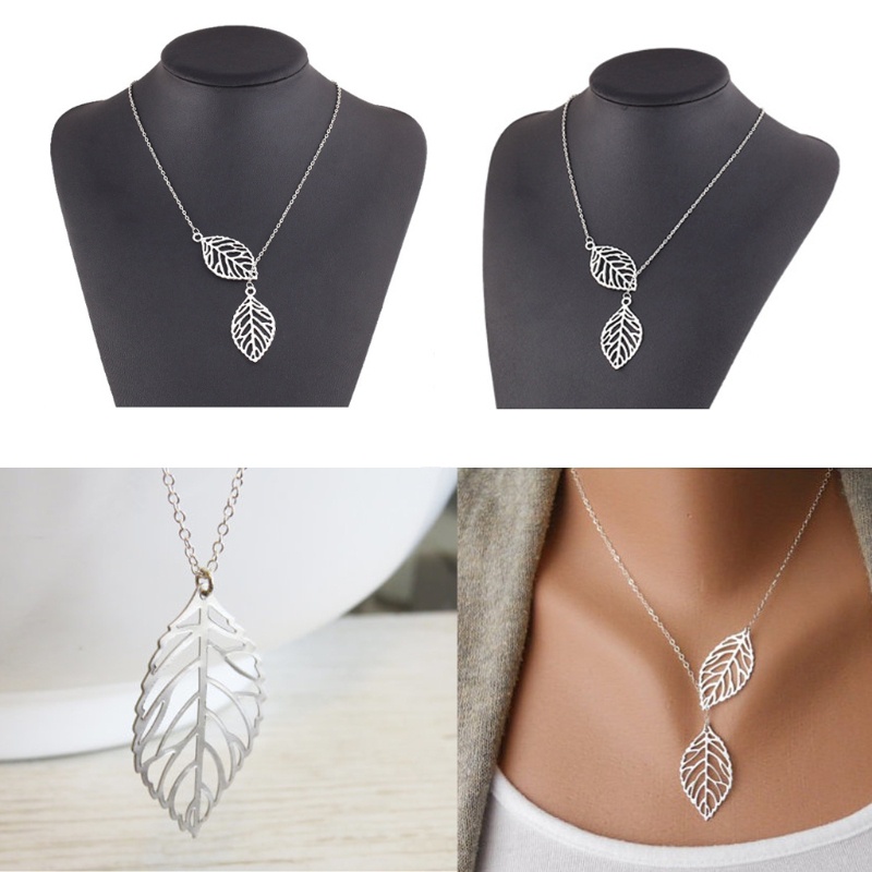Dây Chuyền Hợp Kim Mặt Hình Chiếc Lá Đơn Giản Cho Nữ Mới