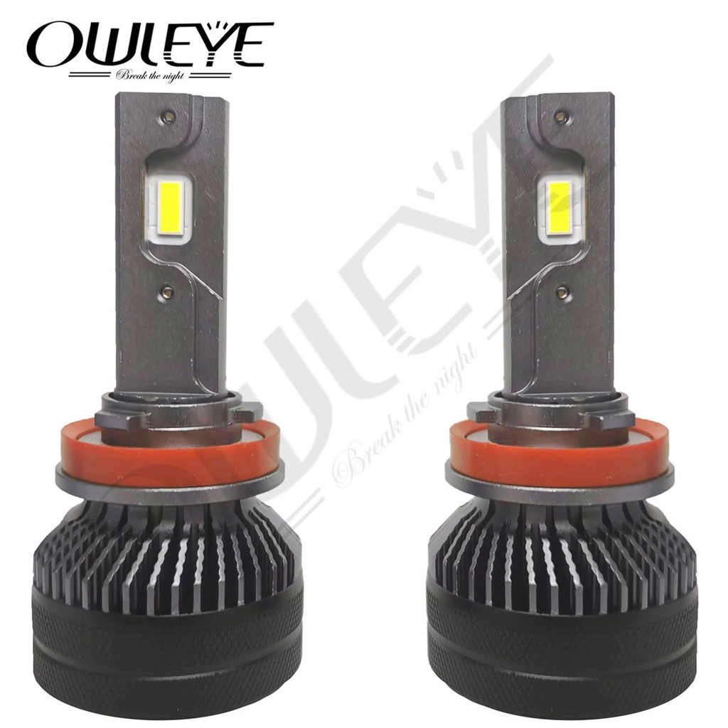 Bóng đèn led ô tô Owleye A4300 chân H4-9005-H11-H7, nhiệt màu nắng ấm 4300k/55w thay thế nguyên bản 