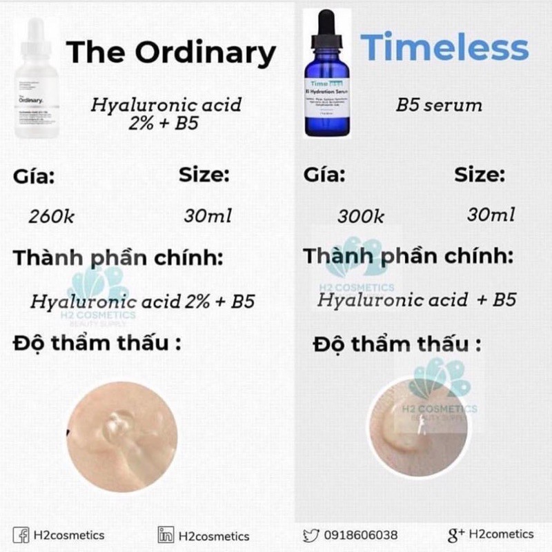 [Mã COS1904 giảm 8% đơn 300K] (Bill Hãng) Ordinary Ha 2% + b5 dưỡng ẩm, sáng da, Ordinary hyaluronic | BigBuy360 - bigbuy360.vn