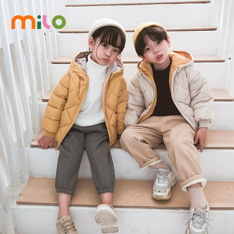 Milo Áo Khoác Phao Đệm cotton Lót Nhung Giữ Ấm Thời Trang Thu Đông 2022 Cho Bé Trai Và Bé Gái