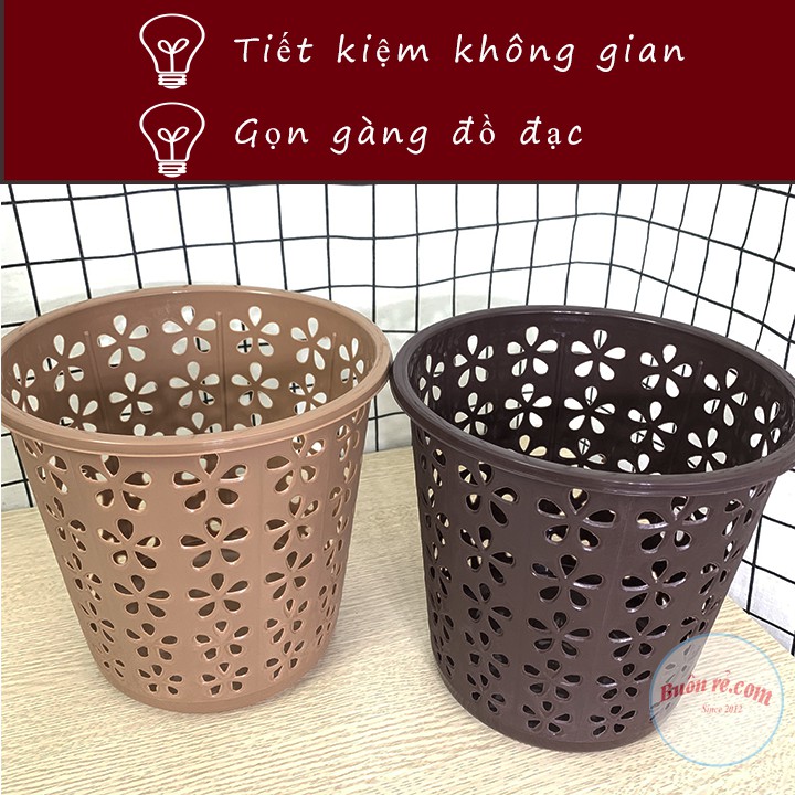 Sọt nhựa hoa văn Kiến Thành đựng đồ đa năng tiện ích 01165-01166 Buôn Rẻ