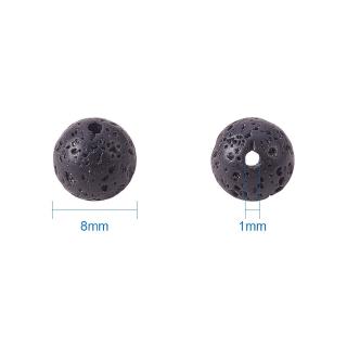 Chuỗi sợi đá núi lửa 8mm gồm 45-50 viên